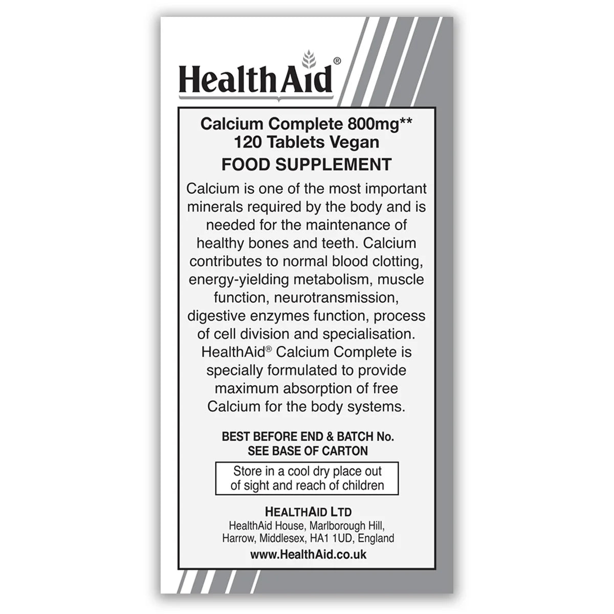 HEALTHAID CALCIUM COMPLETE 800MG