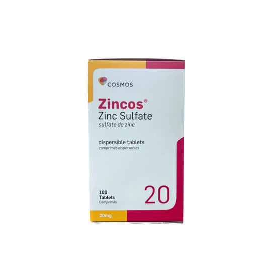 ZINC SULPHATE(JUNIOR)20MG 100S