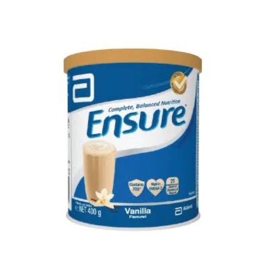 Panamed Pharmacy Ensure Vanilla nutritional powder 400g can for complete and balanced adult nutrition